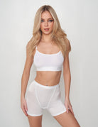 Women’s Lingerie Bella White Boyfriend Boxers Boxers Boa Boa