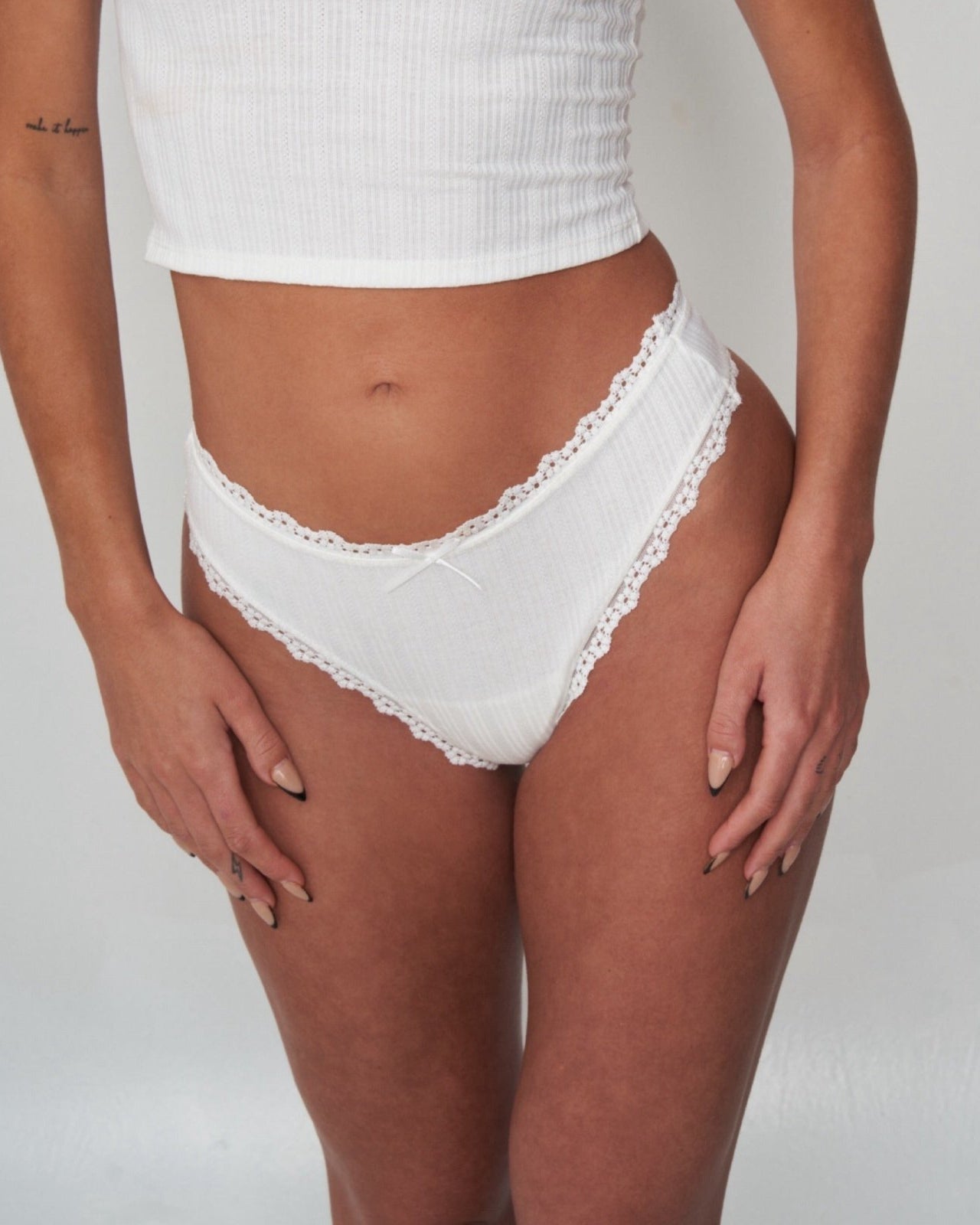 Women’s Lingerie Lottie Pointelle Knit Thong Thong Boa Boa