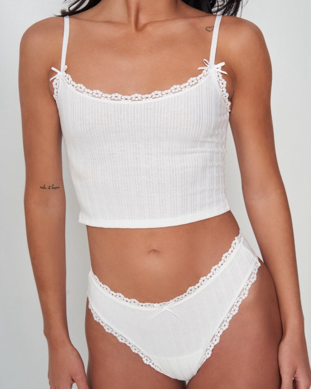 Women’s Lingerie Lottie Pointelle Knit Cami Cami Top Boa Boa