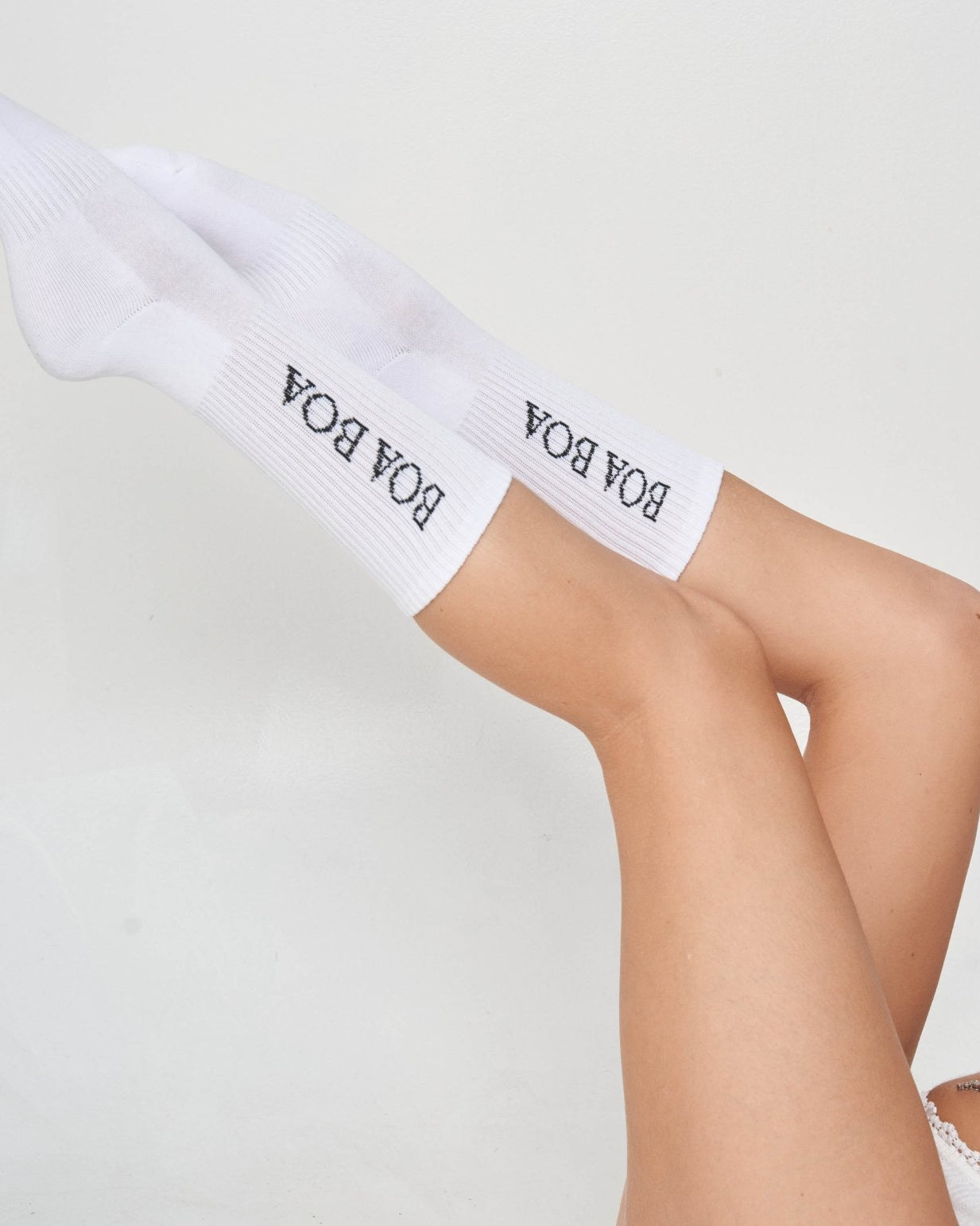 Women’s Lingerie 2-pack Everyday Logo Socks - White Socks Boa Boa