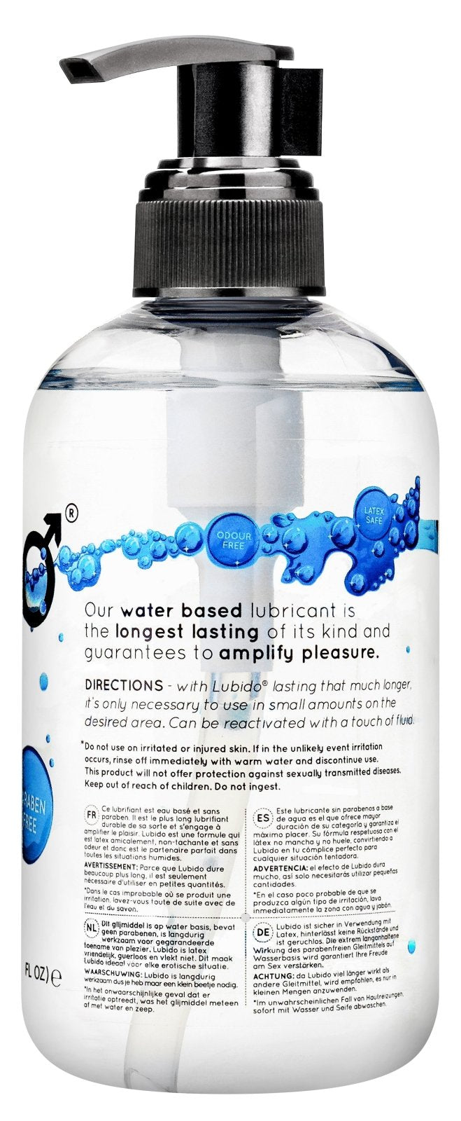 Women’s Lingerie Lubido Original Water Based Paraben Free Intimate Gel Lube - 250ml Lube Lubido