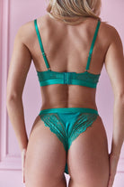 Women’s Lingerie Harper Green Lace Logo Brief Briefs Boa Boa