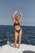 Women’s Lingerie Harper Black Lace Logo Thong Thong Boa Boa